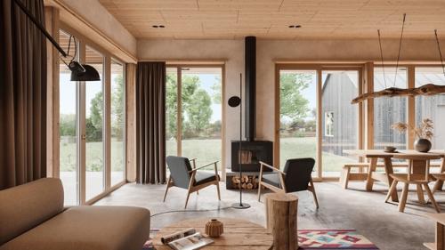 Закройте глаза, представьте себе дом у озера. 05