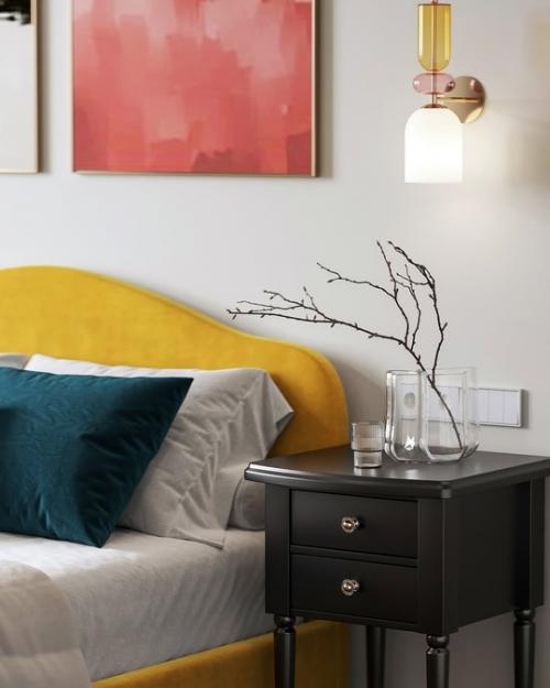 Спальня 16 м 2. квартира на васильевском острове с французским шиком для молодой и яркой девушки. 02