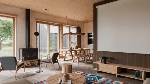 Закройте глаза, представьте себе дом у озера. 03