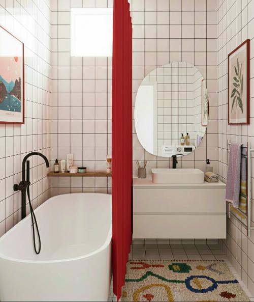 Яркие идеи дизайна ванной. 03