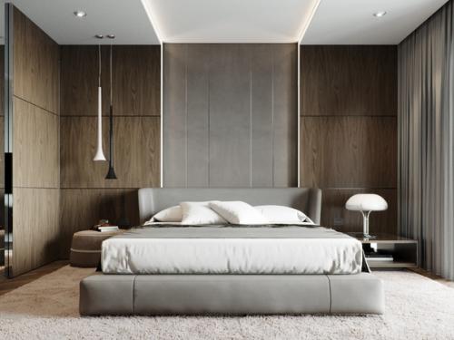 Кухня, гостиная и спальня, проект квартиры на ярославском шоссе. 06