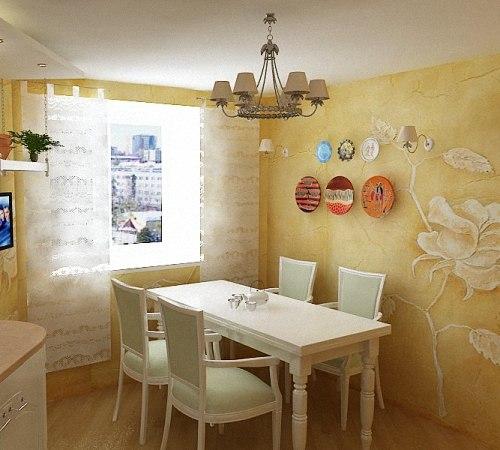 Венецианская декоративная штукатурка в интерьере квартиры. 08