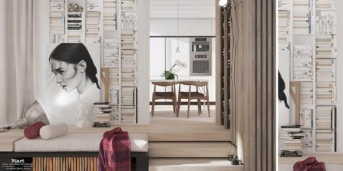 Дизайн проект интерьера квартиры 118 кв. 01