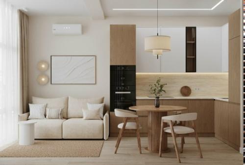 Проект 1-комнатной квартиры 39 м 2 в ЖК Рассказово в новой Москве.  