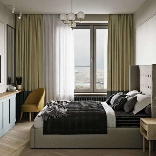 Стильные шторы в интерьере. 07