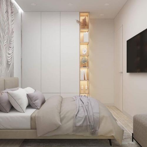 Дизайнер прислала на согласование два проекта нашей спальни. 09