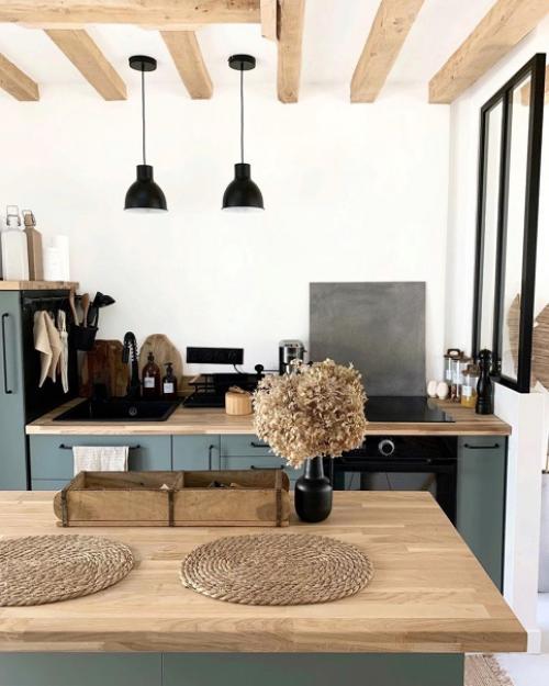 Есть много способов включить зеленый цвет в свою кухню. 01