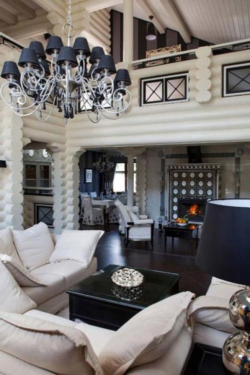 Контрастный дизайн деревянного дома подойдет любителям неброской, сдержанной, и в то же время благородной красоты! 03