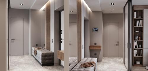 Теплый минимализм. Москва, ЖК Кутузов град 1, S = 60 м 2. 04