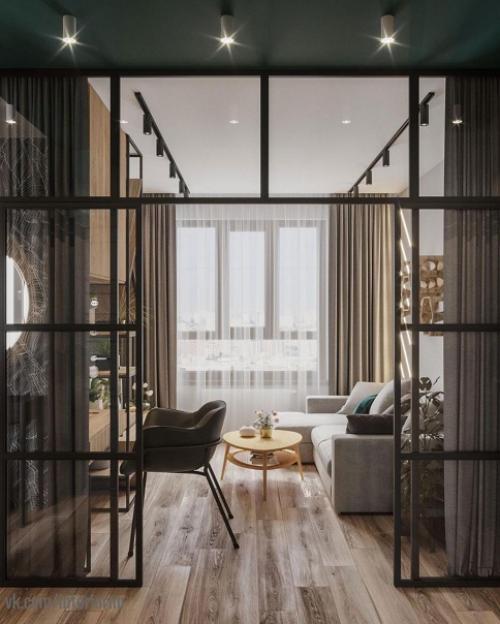 Стильный интерьер небольшой квартиры. 03