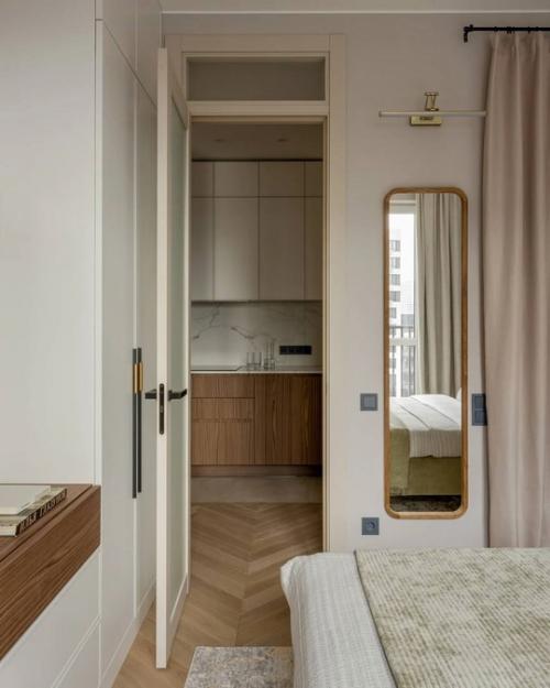 Квартира в природных тонах для мамы и сына - студента. 06