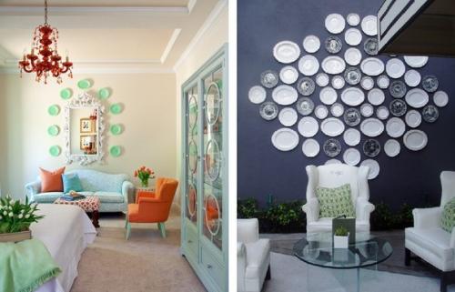 Как развесить настенные тарелки: 10 способов организации. 04
