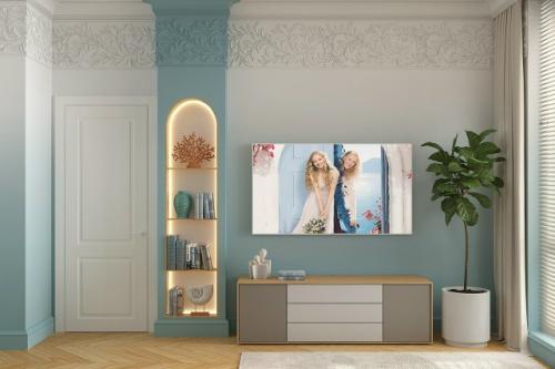 Цветной проект 1-комнатной квартиры 36, 3 м 2 (39, 8 м 2 с лоджией) в ЖК Дубровский в Пушкине (Санкт-петербург. 02