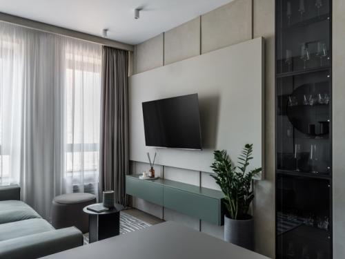 Интерьер 1-комнатной квартиры 48 м 2 в ЖК крылья в Москве. 06