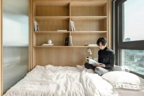 Интерьер маленькой студии в Сеуле, Корея. 06