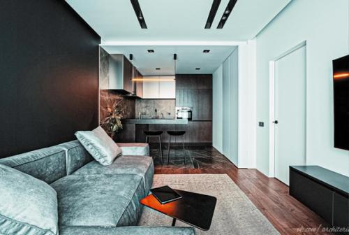 Современная квартира. С интересными деталями. 02