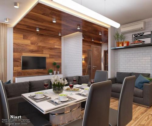 Проект маленькой квартиры - студии 30 кв. 01