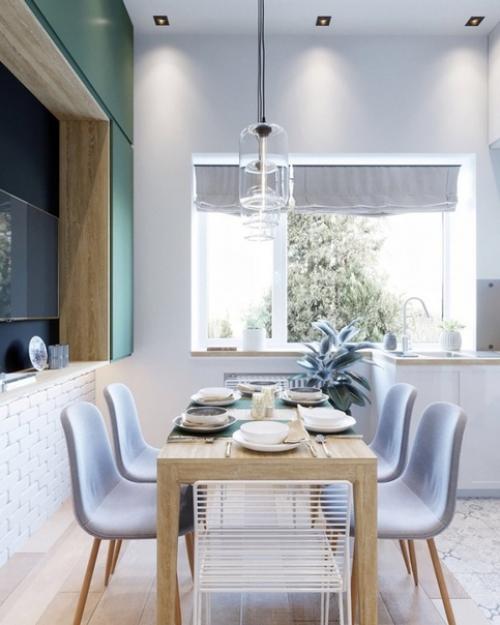 Проект кухни и столовой зоны в доме. 03