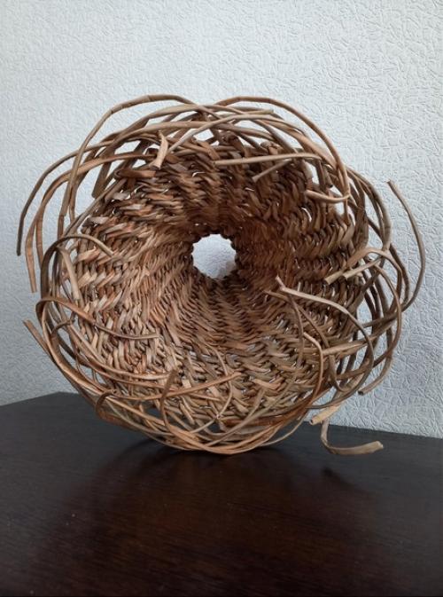 Плетёный абажур в интерьере. 03