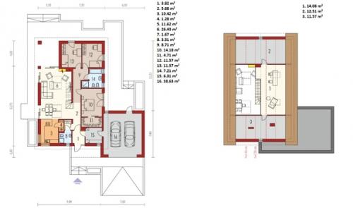 Эскизный проект оригинального коттеджа. 02