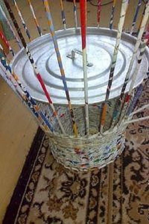 Напольные вазы своими руками. 04