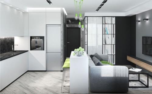 Лишь в том случае, если большие пространства - это мечта дизайнера, то небольшие - вызов для дизайнера. 02