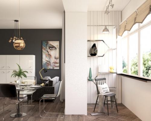 Кухня - гостиная 20 кв. 02