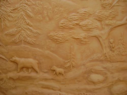 Объемное панно в деревянном доме. 05