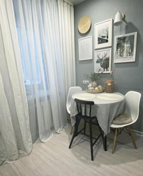 Интерьер кухни. В светлых тонах. 04