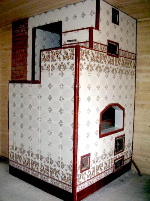 Облицовка печи керамической плиткой своими руками. 08