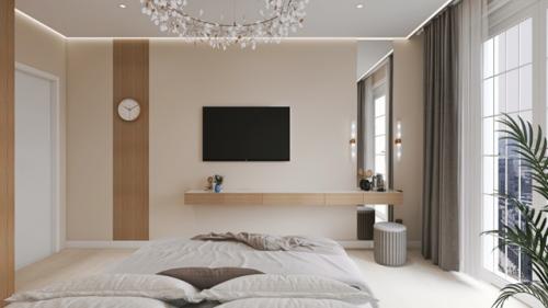 Дизайн проект спальни 3-х комнатной квартиры ленинского района. 01