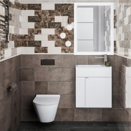 Дуэт из раковины и тумбы Lato- это эргономичное решение для ванной комнаты или гостевого санузла. 01