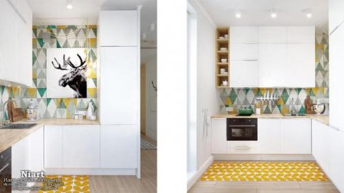 Дизайн интерьера квартиры 45 кв. 03