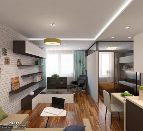 Дизайн - проект квартиры - студии 40 кв. 03