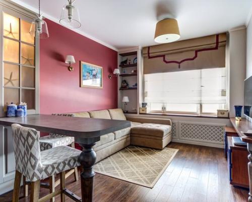 Яркий интерьер кухни - гостиной для вдохновения. 03