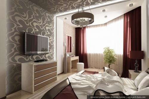 Идеи дизайна спален с эркером. 05