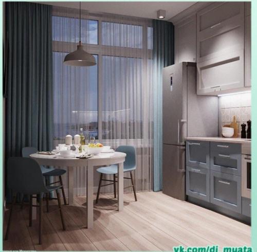 Современная кухня. В приятном сочетании цветов. 02