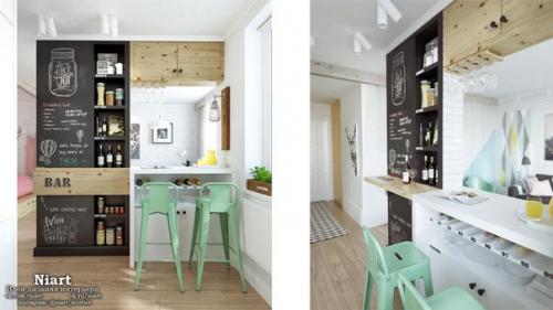 Дизайн интерьера квартиры 45 кв. 04