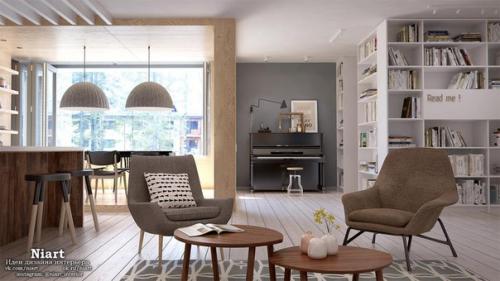 Дизайн интерьера квартиры 105 кв. 03