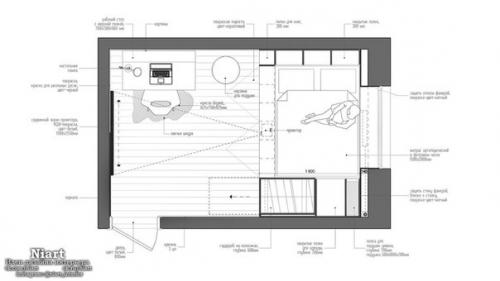 Дизайн интерьера квартиры 14 кв. 07