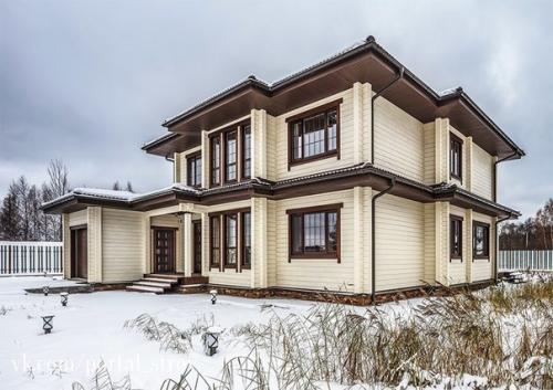 Загородный комфорт. Функциональный двухэтажный дом с гаражом и патио. 01