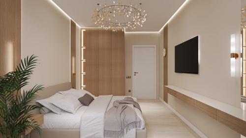 Дизайн проект спальни 3-х комнатной квартиры ленинского района. 03