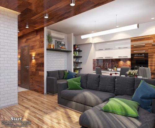 Проект маленькой квартиры - студии 30 кв. 03