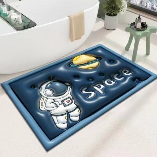 Коврик для ванной противоскользящий влаговпитывающий 3D. 04