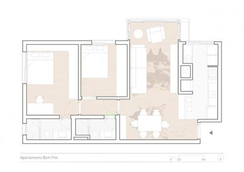 Лёгкая и светлая квартира в Бразилии. 09
