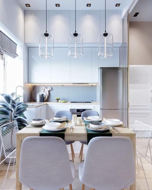 Проект кухни и столовой зоны в доме. 01