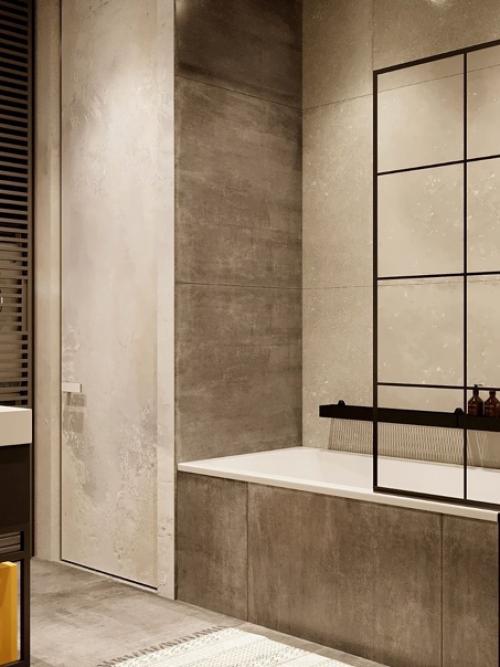 Интерьер мастер ванной с текущего проекта. 04