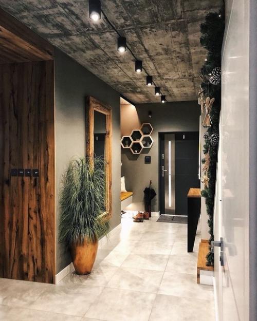 Какая стильная прихожая получилась. 02