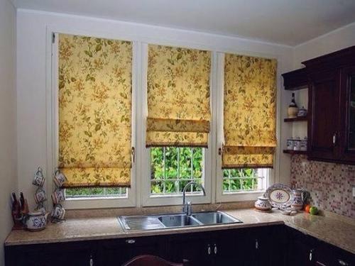 Какими должны быть шторы на кухне! 01