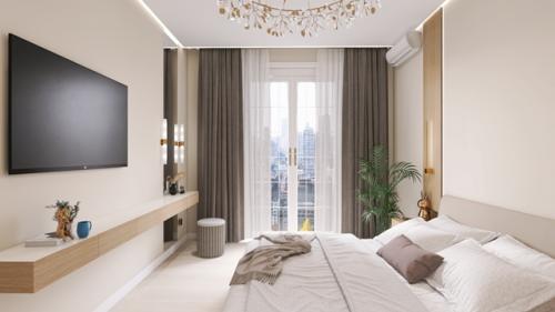 Дизайн проект спальни 3-х комнатной квартиры ленинского района. 02